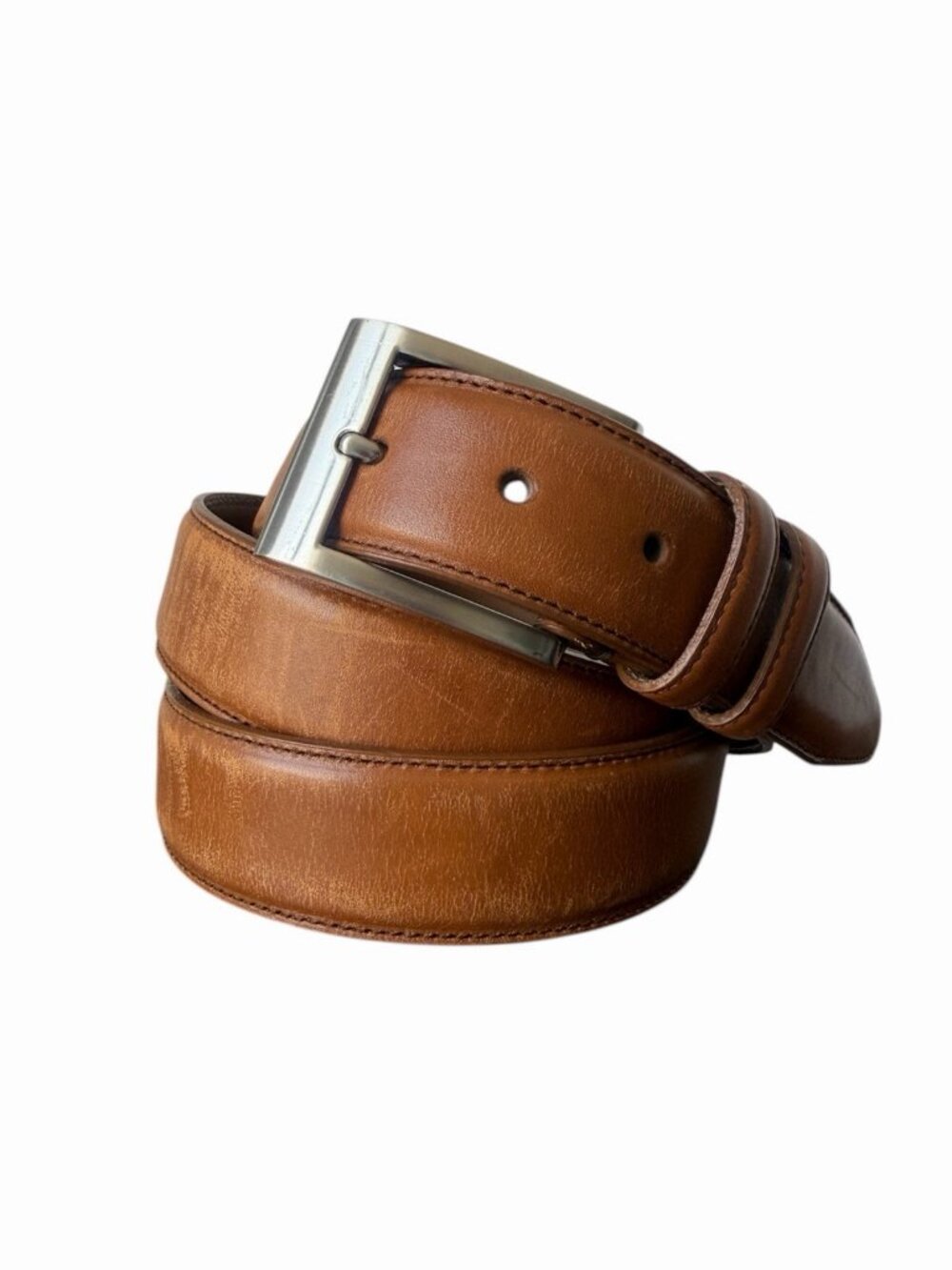 Allen Edmonds Brown Men's Leather Belt 39590 USA 44"
